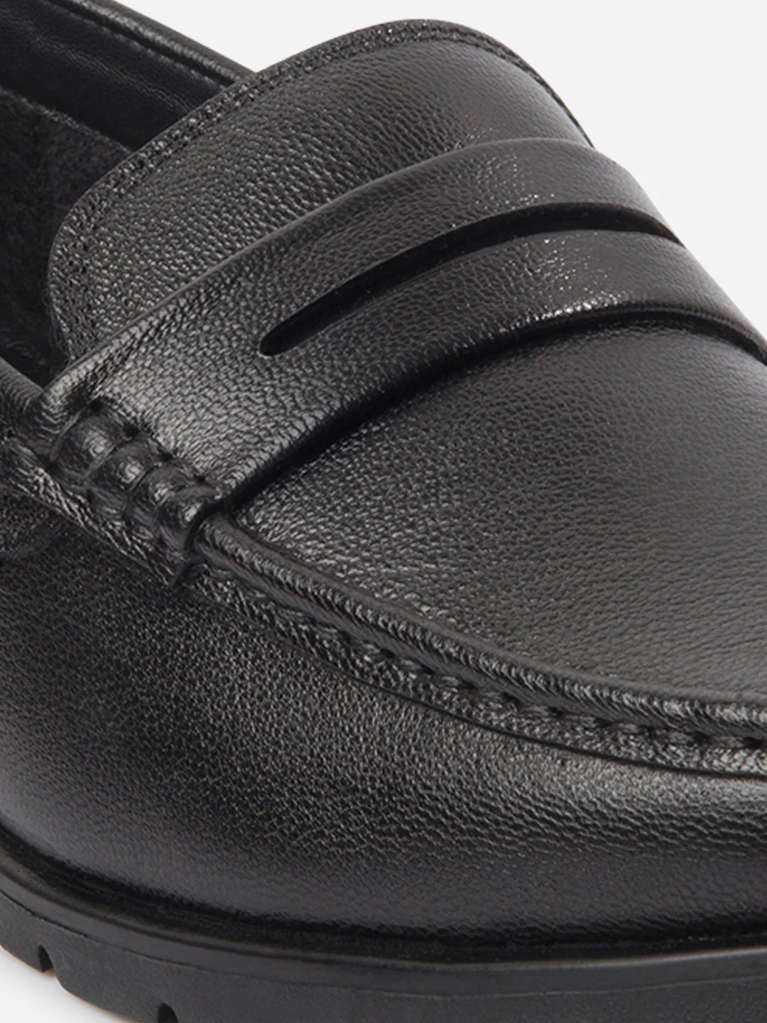 Men's Black Moc Toe Loafer (ID1174) - Image 7