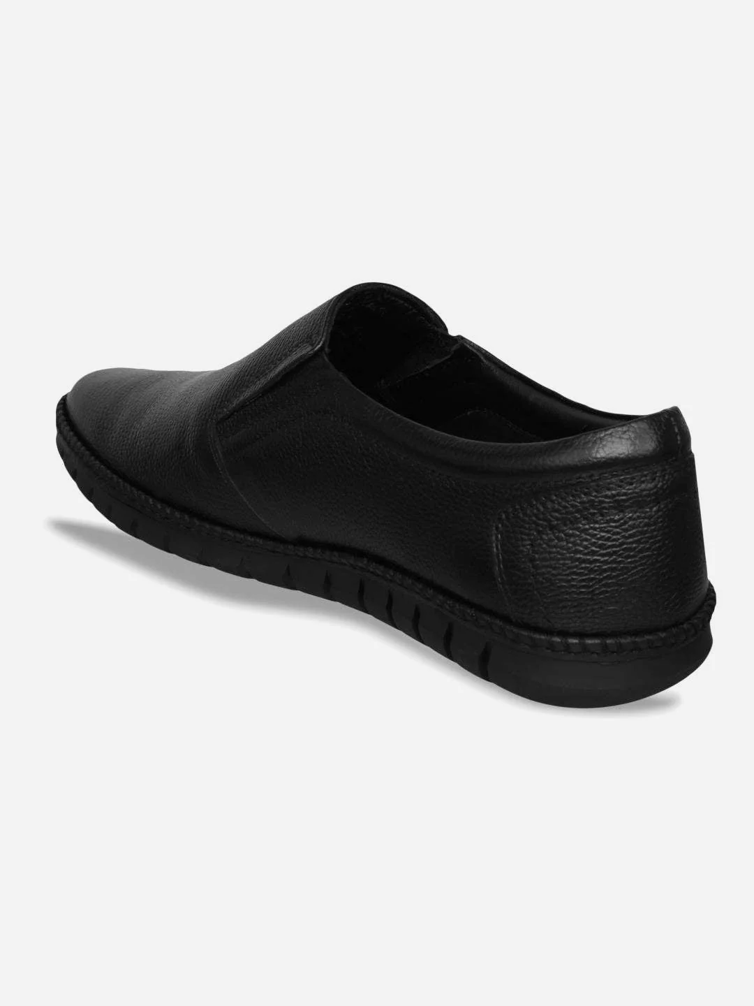 Men's Black Comfort Fit Semi Formal Slip On (ID2071) - Image 3