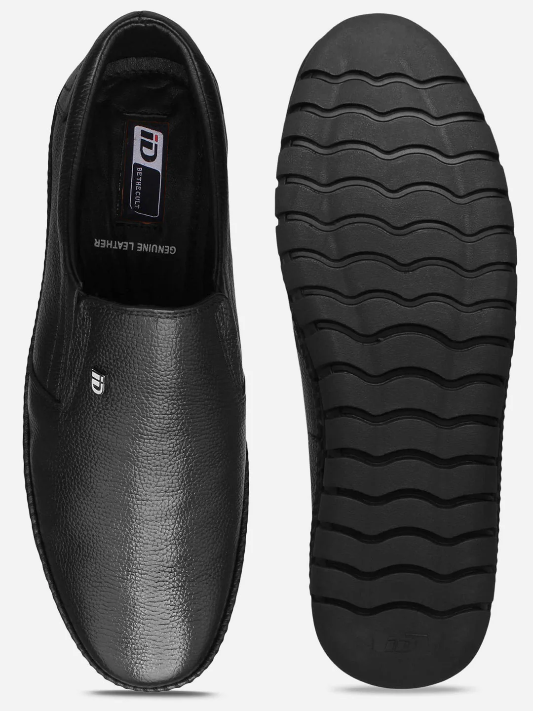 Men's Black Comfort Fit Semi Formal Slip On (ID2071) - Image 4