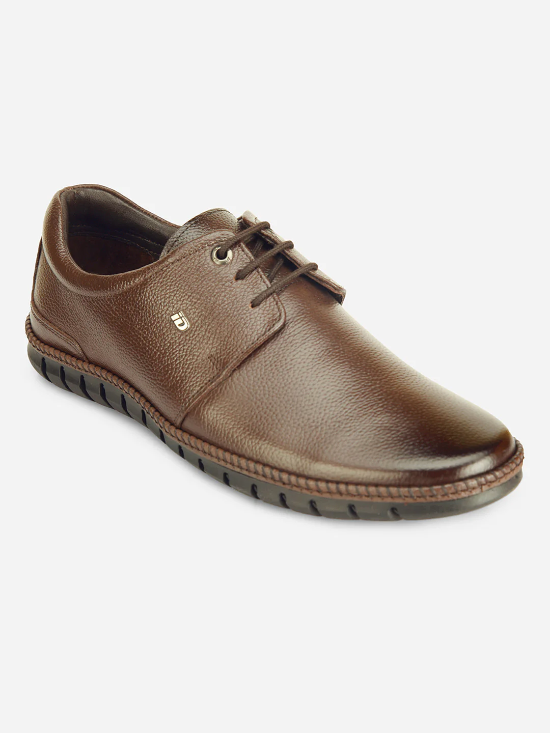 Men's Brown Comfort Fit Semi Formal Lace Up (ID2072) - Image 3
