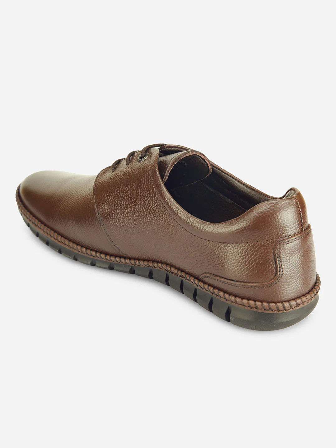 Men's Brown Comfort Fit Semi Formal Lace Up (ID2072) - Image 4