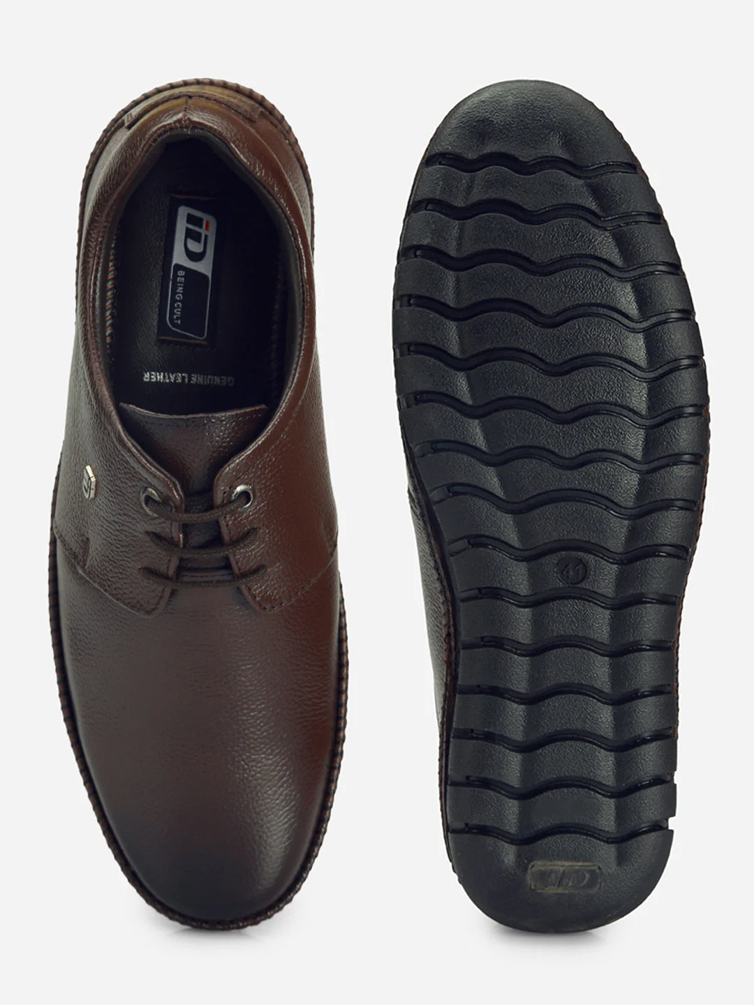 Men's Brown Comfort Fit Semi Formal Lace Up (ID2072) - Image 6