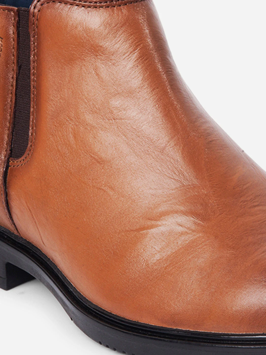 Men's Tan Round Toe Casual Slip On Boots (ID2273) - Image 8