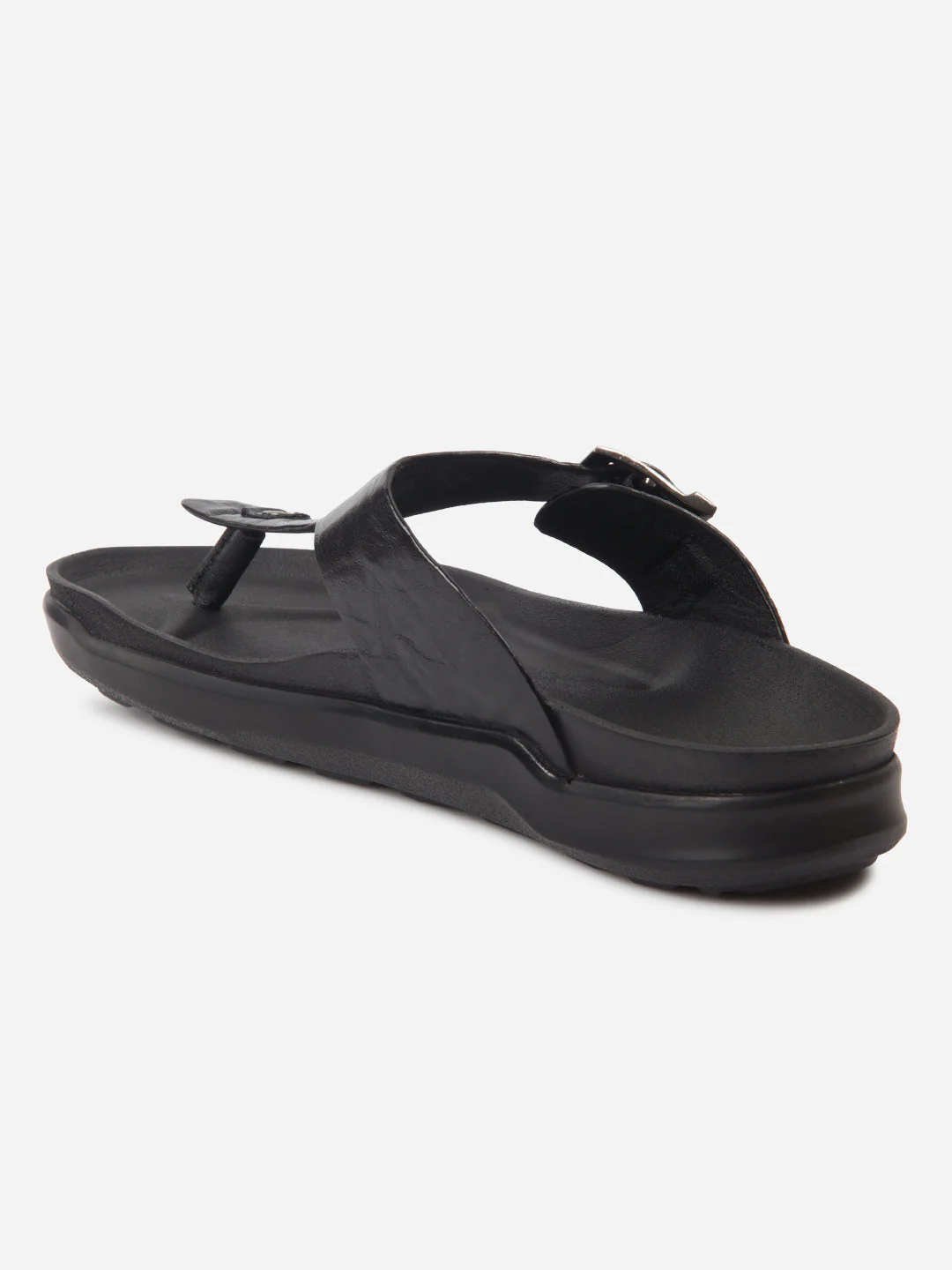 Men's Black Thong Sandal (ID4226) - Image 4