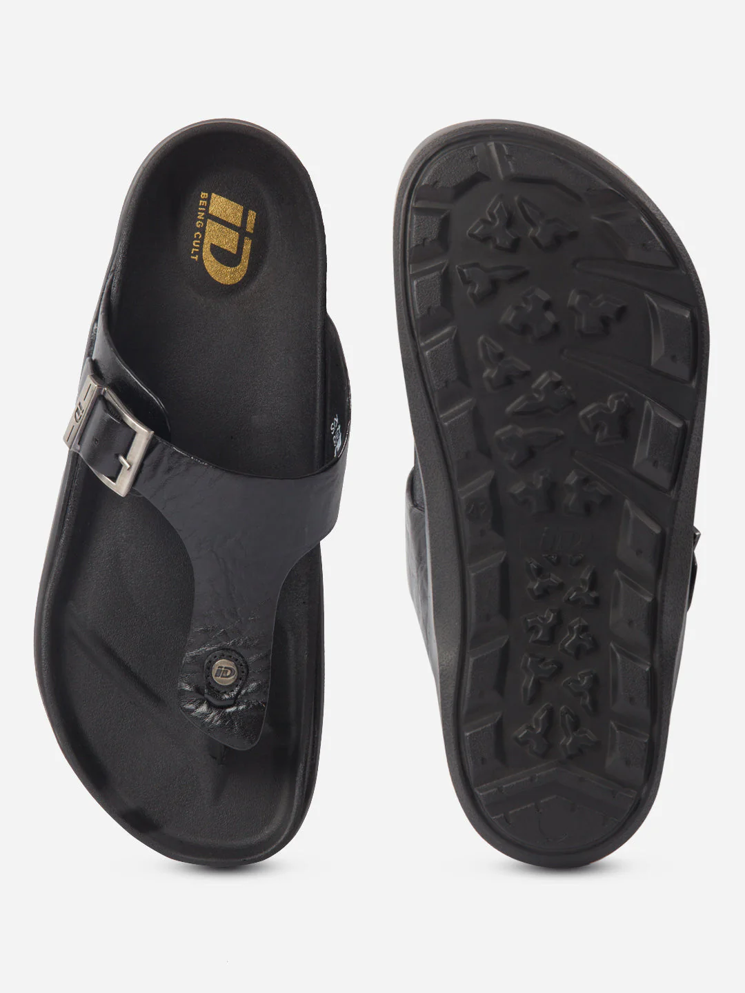 Men's Black Thong Sandal (ID4226) - Image 5