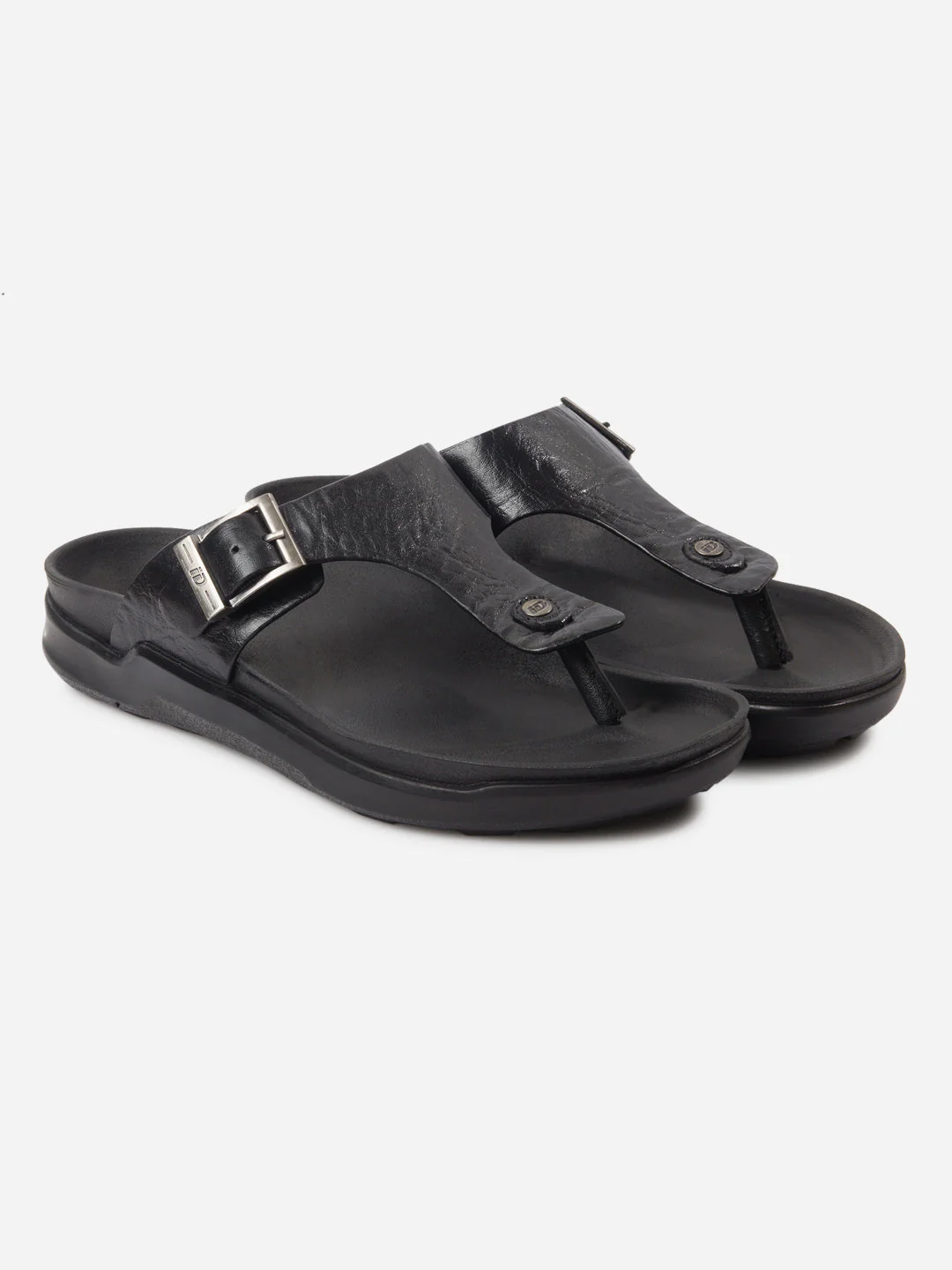 Men's Black Thong Sandal (ID4226) - Image 6