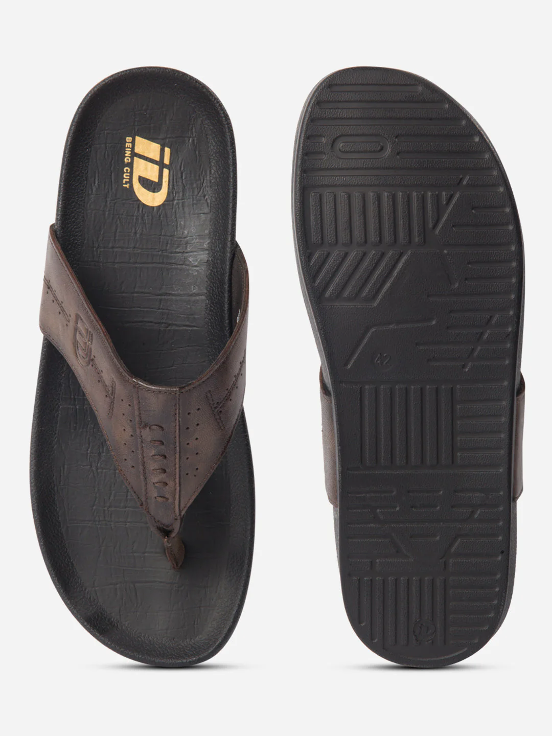 Men's Brown Thong Sandal (ID4228) - Image 5