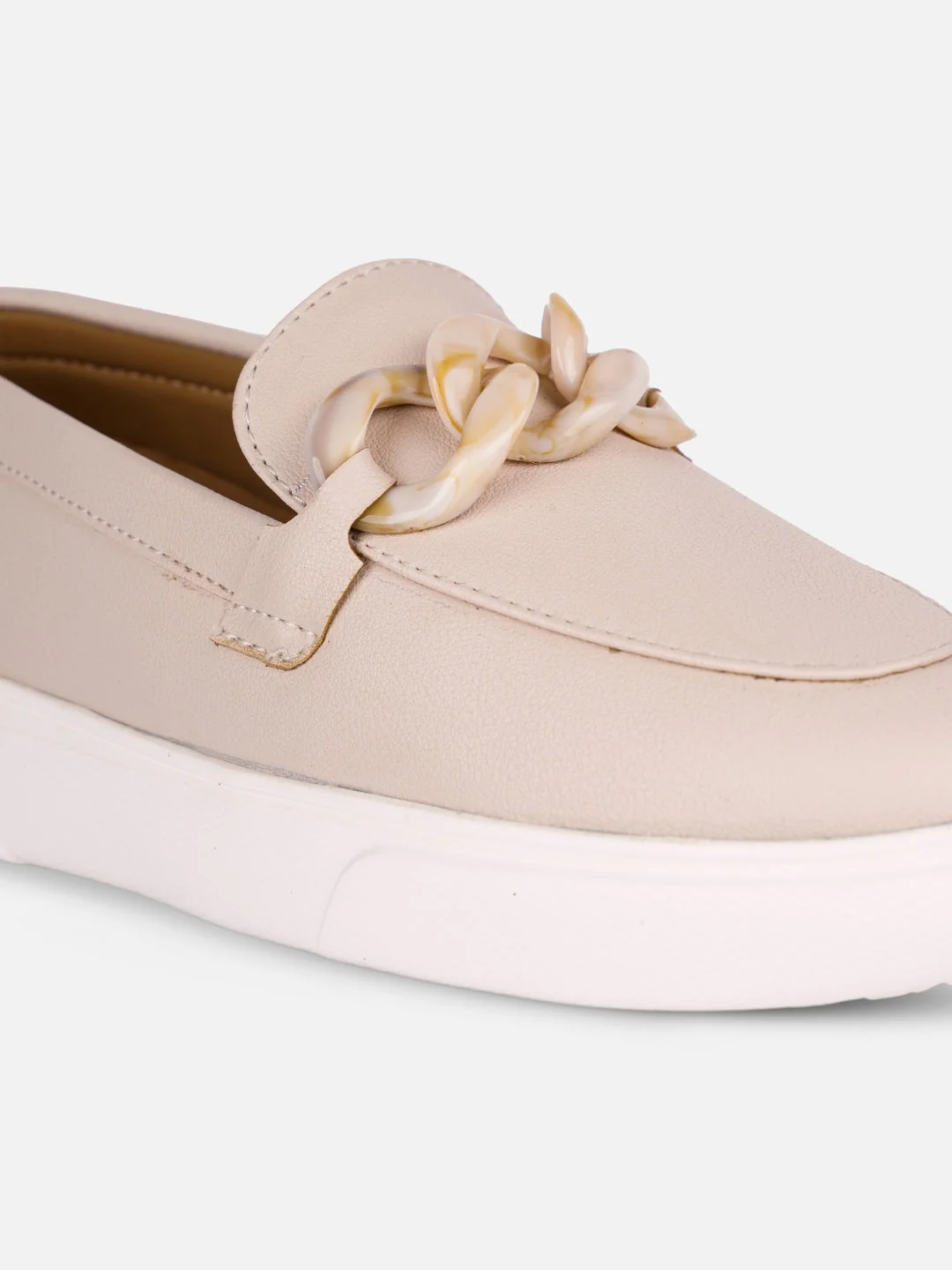 Women's Beige Casual Slip On (IU1018) - Image 5