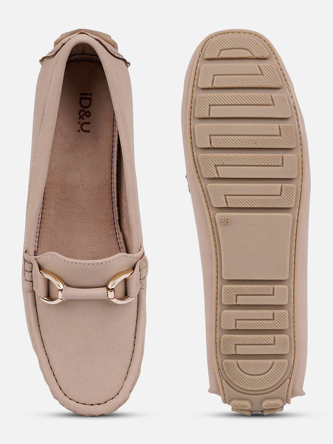 Women's Khaki Soft & Premium Loafers (IU2001) - Image 4