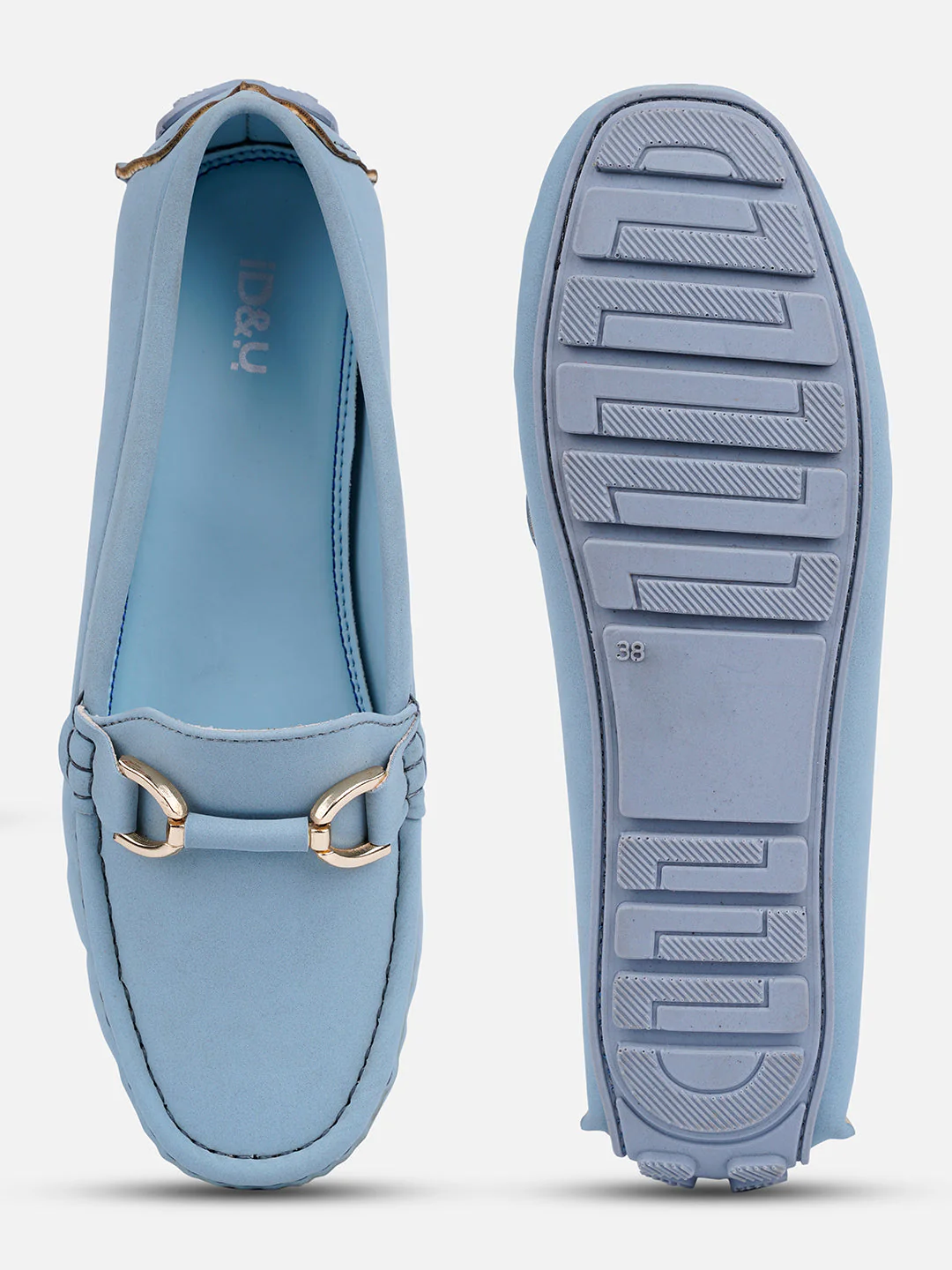 Women's Sky Blue Soft & Premium Loafers (IU2001) - Image 4