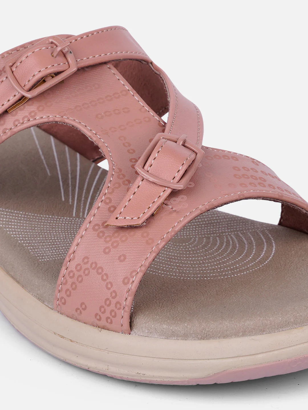 Women's Peach Comfort Sandals (IU6005) - Image 5
