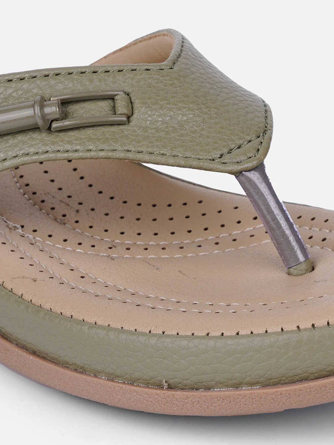 Women's Olive Thong Sandals (IU6013) - Image 5