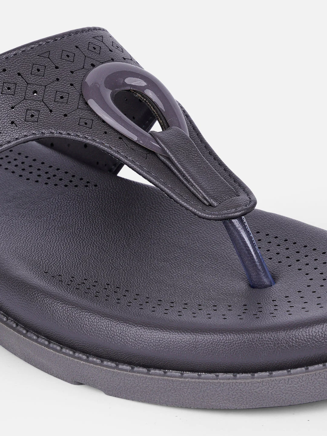 Women's Grey Thong Sandals (IU6015) - Image 5