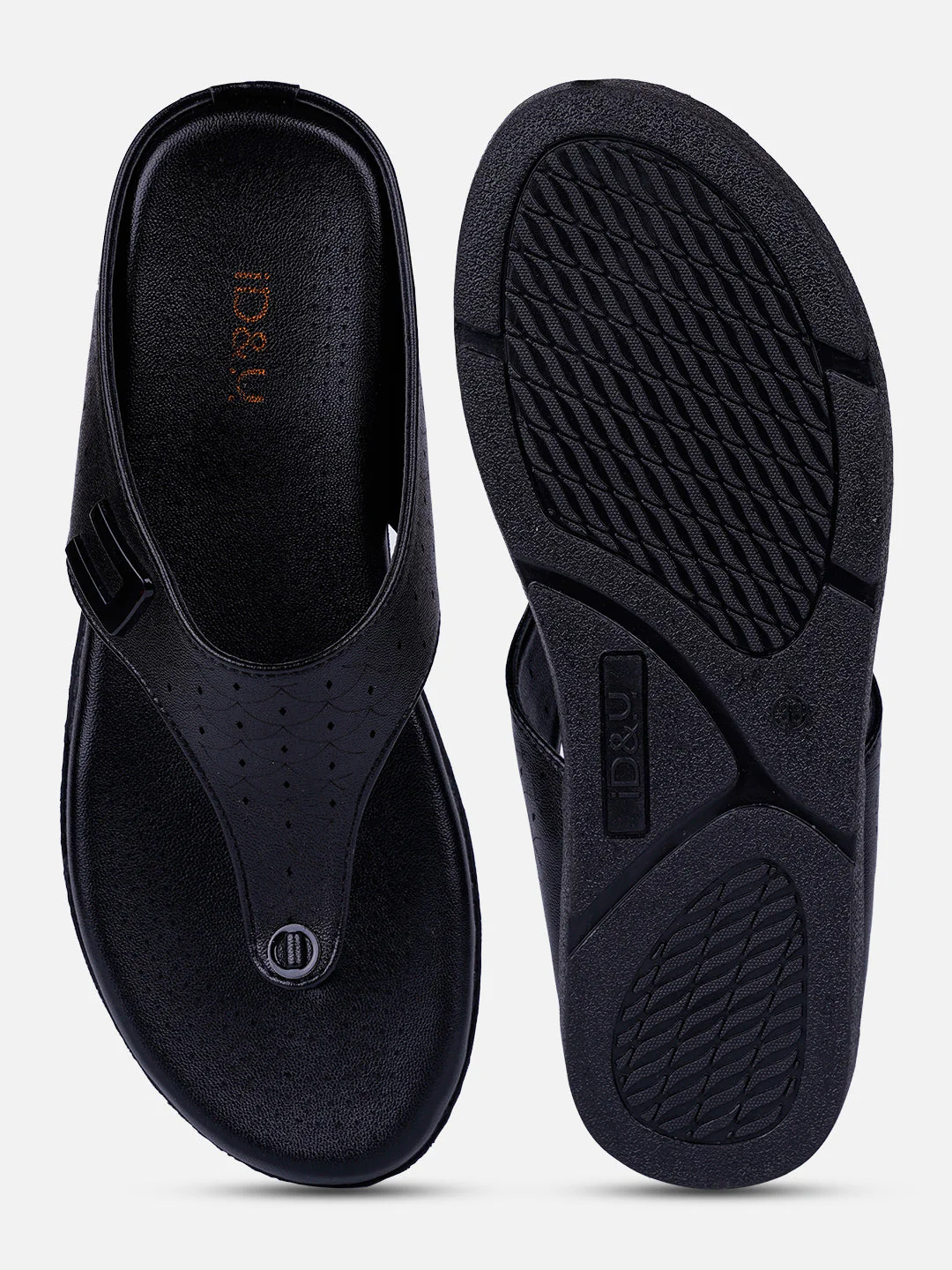 Women's Black Thong Sandal (IU6016) - Image 4