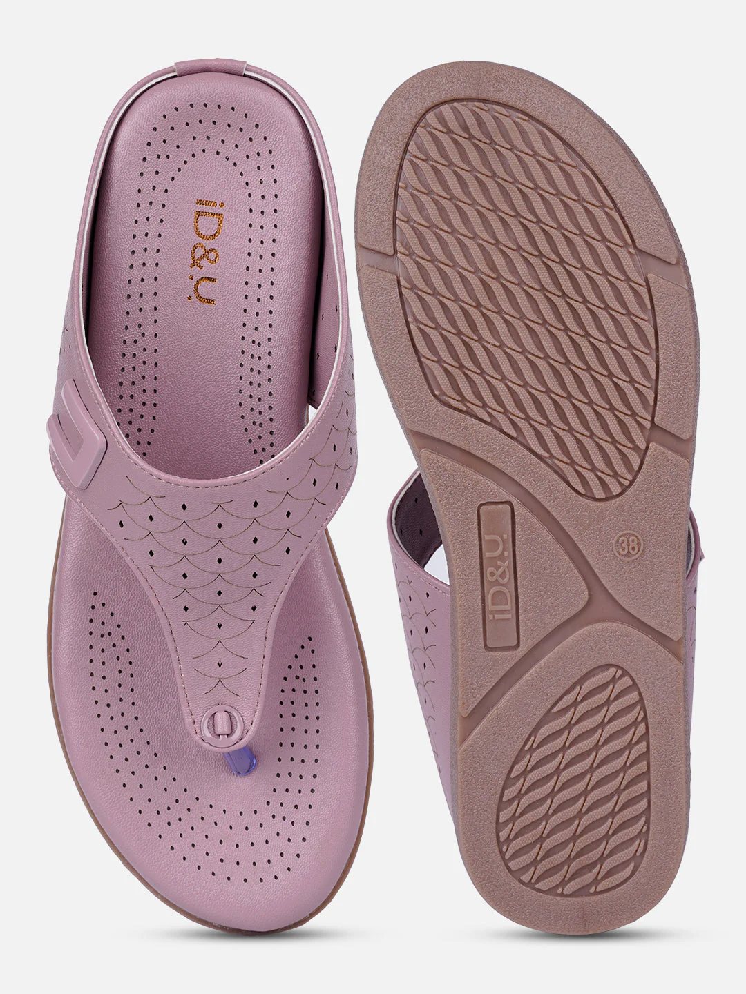 Women's Lavender Thong Sandals (IU6016) - Image 4