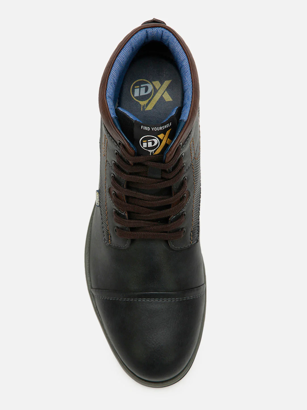 Men's Charcoal Black High Top Derby Boot (IX1021) - Image 4