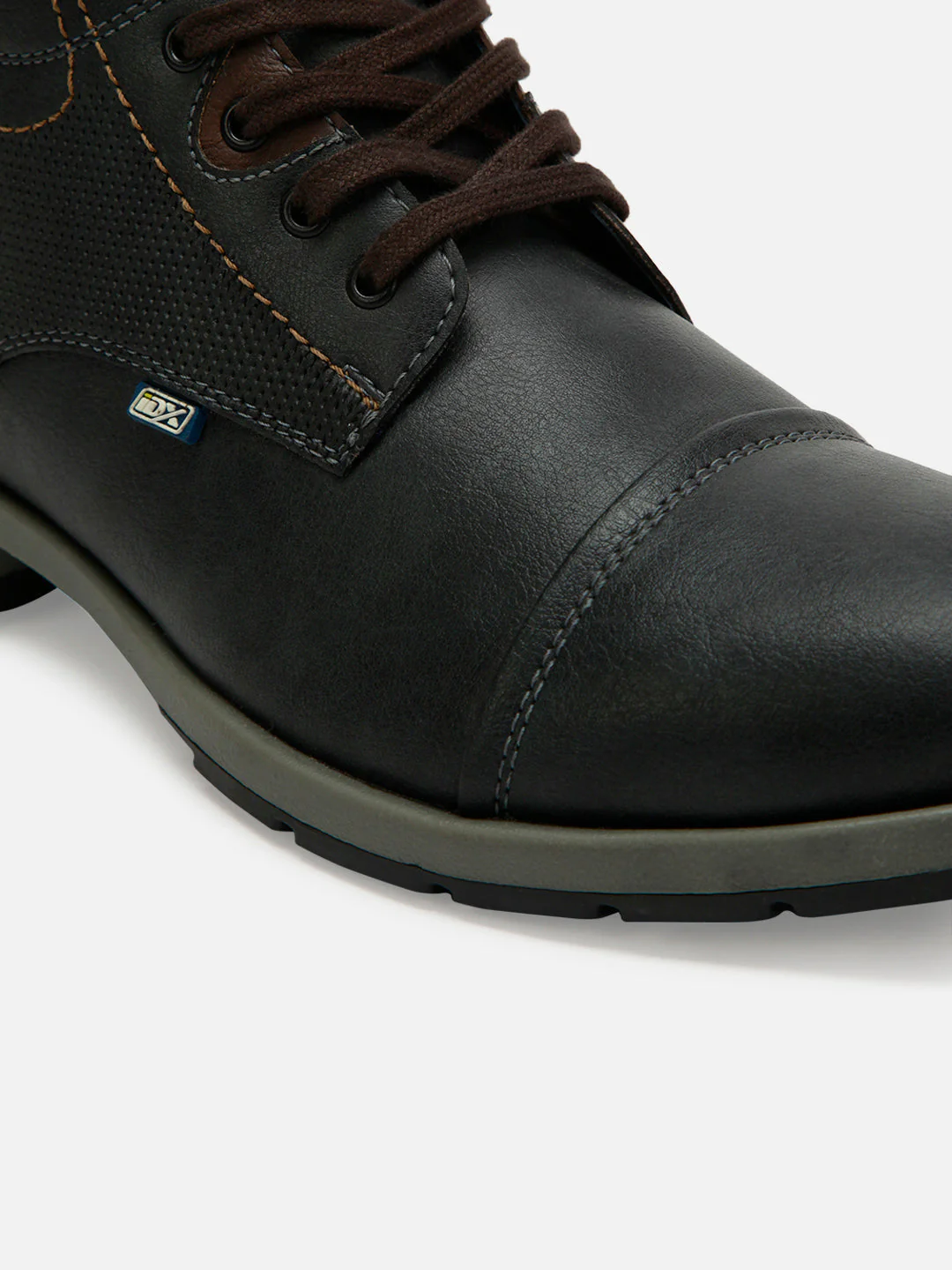 Men's Charcoal Black High Top Derby Boot (IX1021) - Image 6