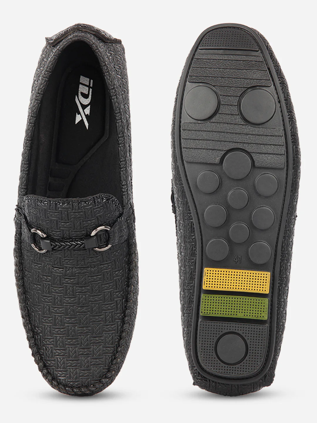 Men's Black Saddle Trim Loafer (IX4104) - Image 5