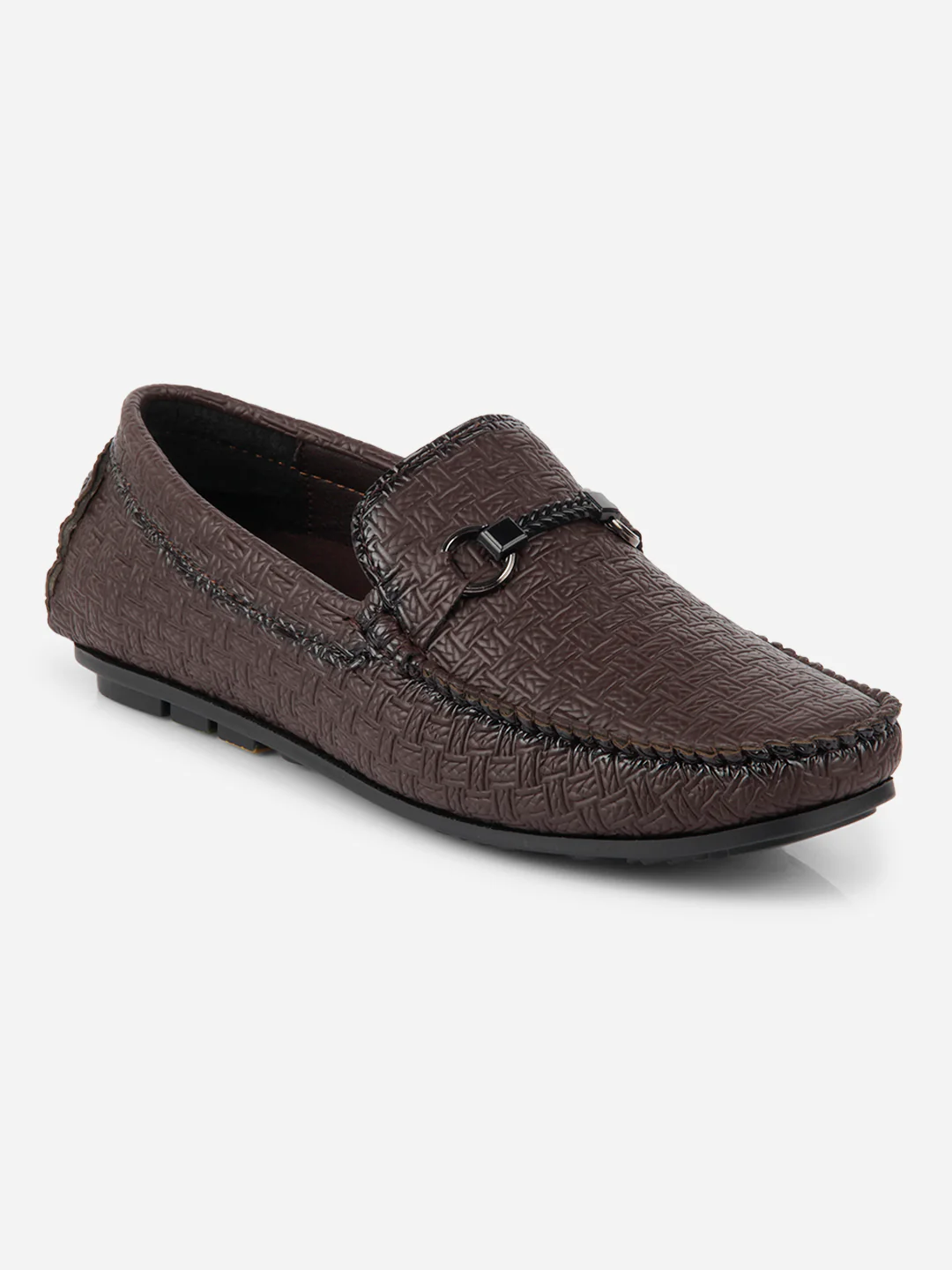 Men's Brown Saddle Trim Loafer (IX4104) - Image 3