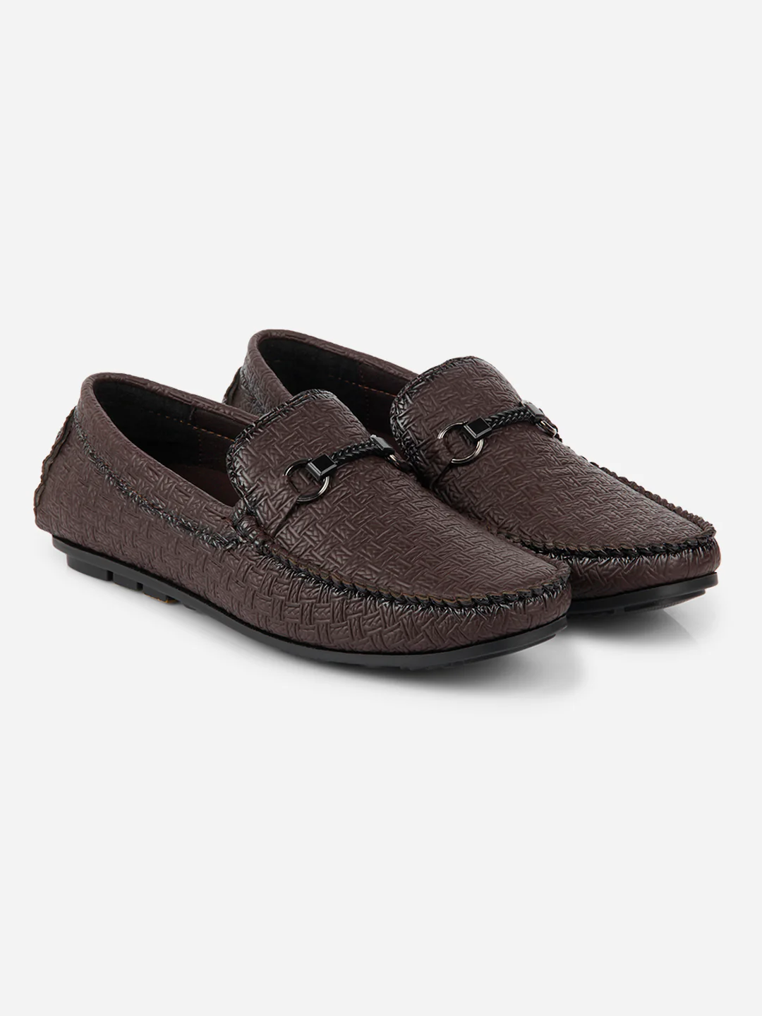 Men's Brown Saddle Trim Loafer (IX4104) - Image 6