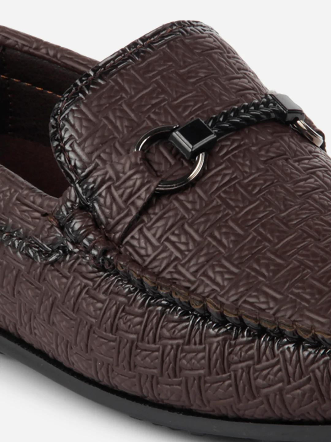 Men's Brown Saddle Trim Loafer (IX4104) - Image 7