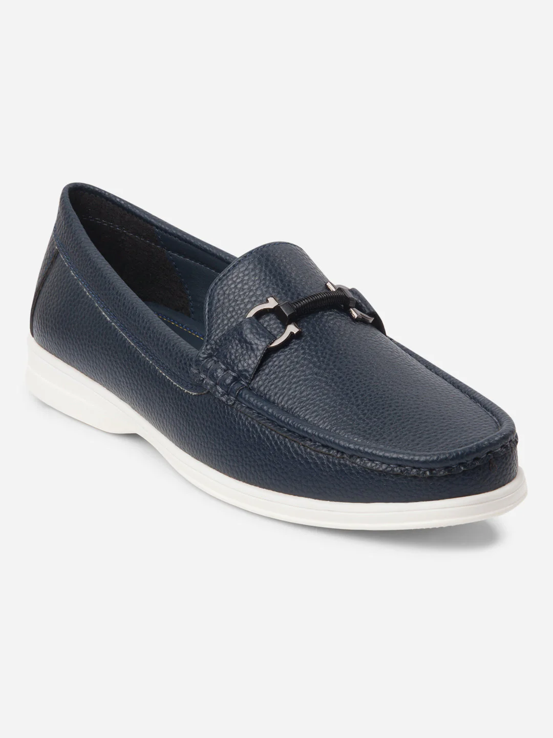 Men's Navy Moc Toe Casual Loafer (IX4107) - Image 3