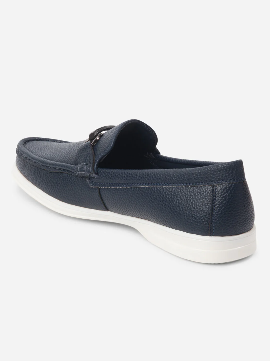 Men's Navy Moc Toe Casual Loafer (IX4107) - Image 4