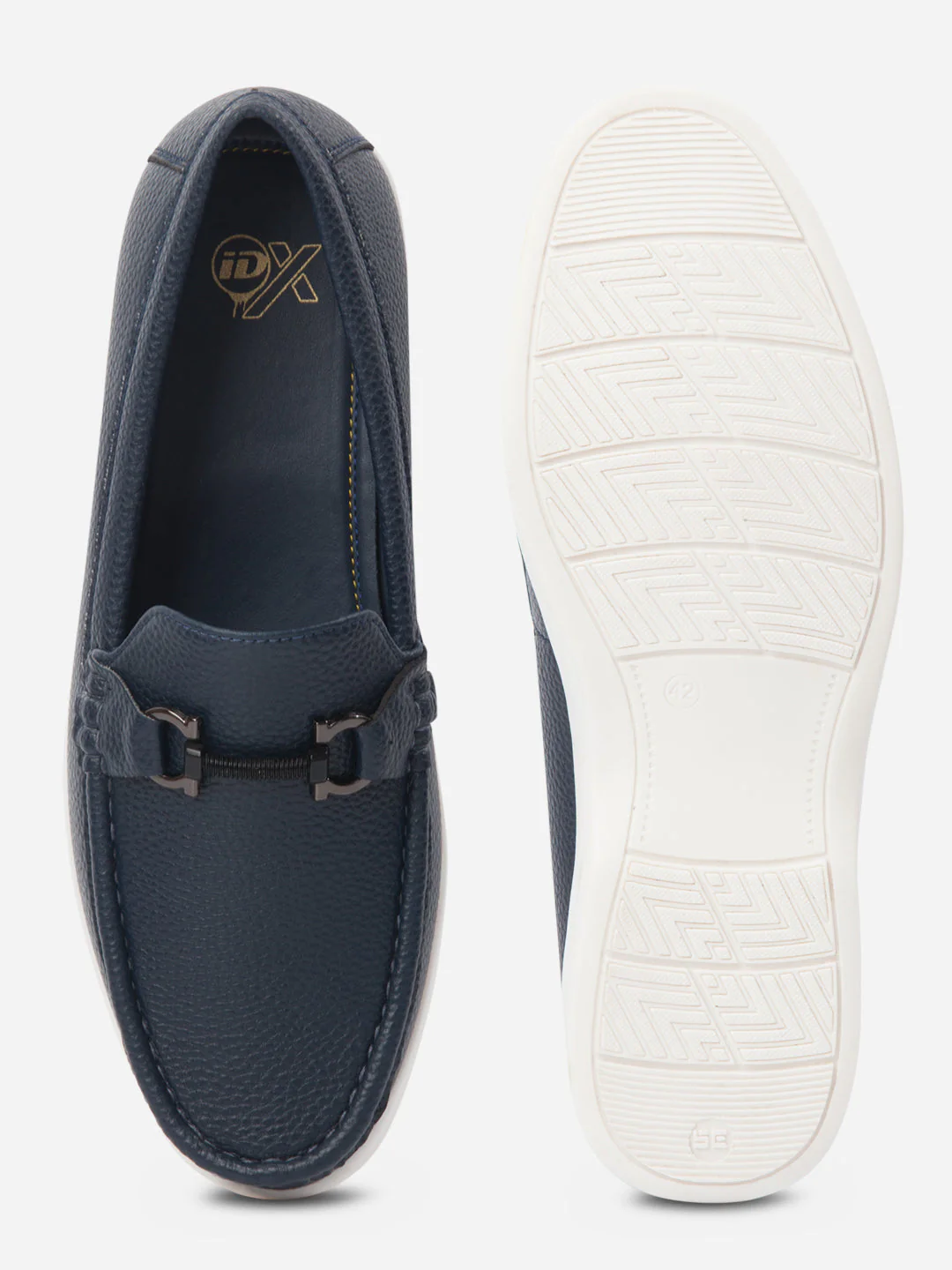 Men's Navy Moc Toe Casual Loafer (IX4107) - Image 5