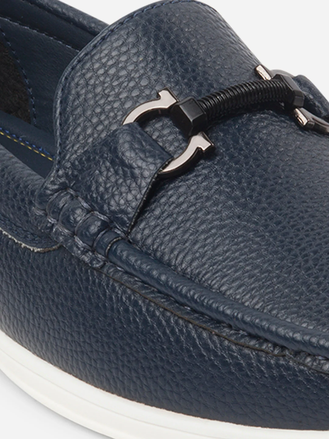 Men's Navy Moc Toe Casual Loafer (IX4107) - Image 7